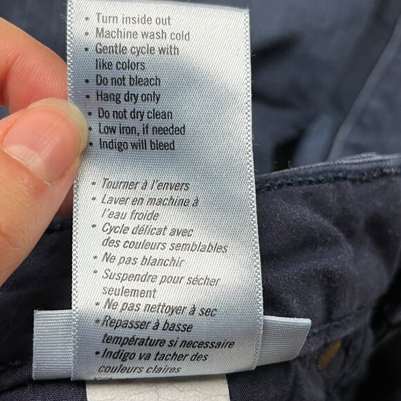 Paige Hoxton Ultra Skinny Dark Wash Blue Jeans Size 27 Straight Leg Slim Stretch - Picture 12 of 15